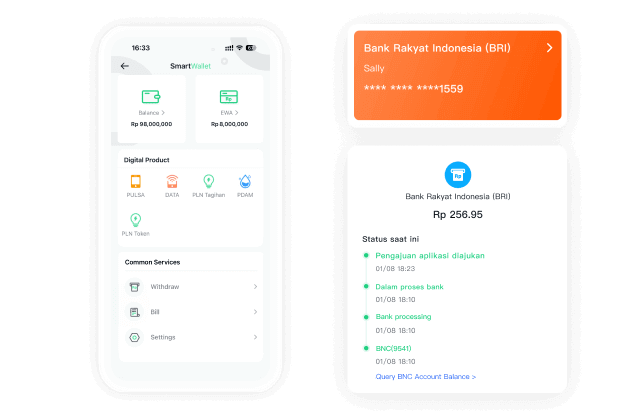 Illustration of the SmartWallet app by Smart Salary